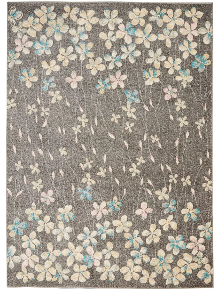 Tranquil TRA04 Gray/Beige 2'3" x 7'3" Rug
