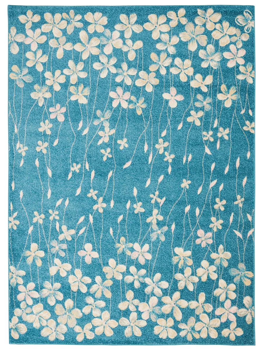 Tranquil TRA04 Turquoise 2'3" x 7'3" Rug