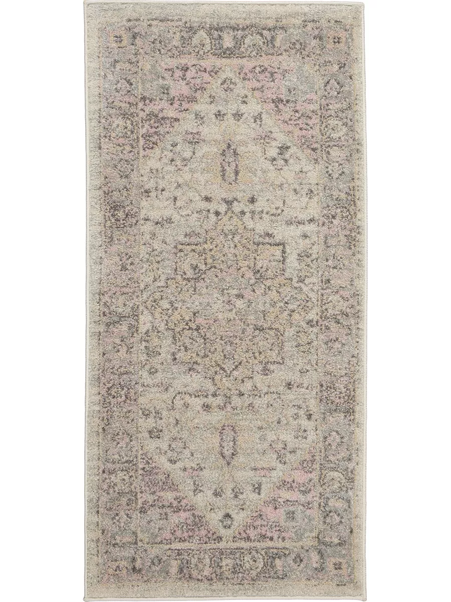 Tranquil TRA06 Ivory/Pink 2'3" x 7'3" Rug