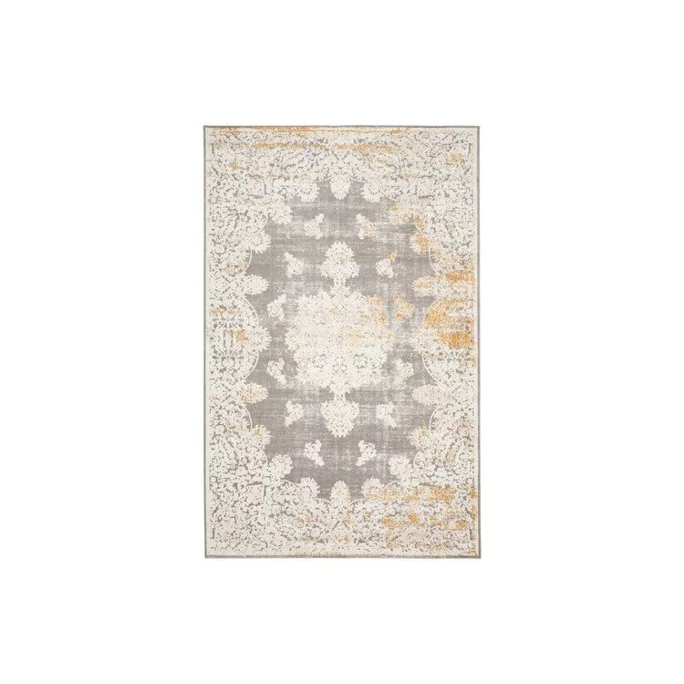 Transitional Grey/Ivory Area Rug 11x8 Large Rectangle