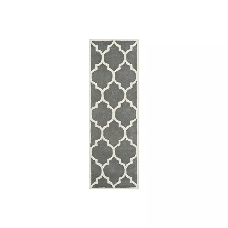 Transitional Rug - Chatham Wool Pile -Dark Grey/Ivory
