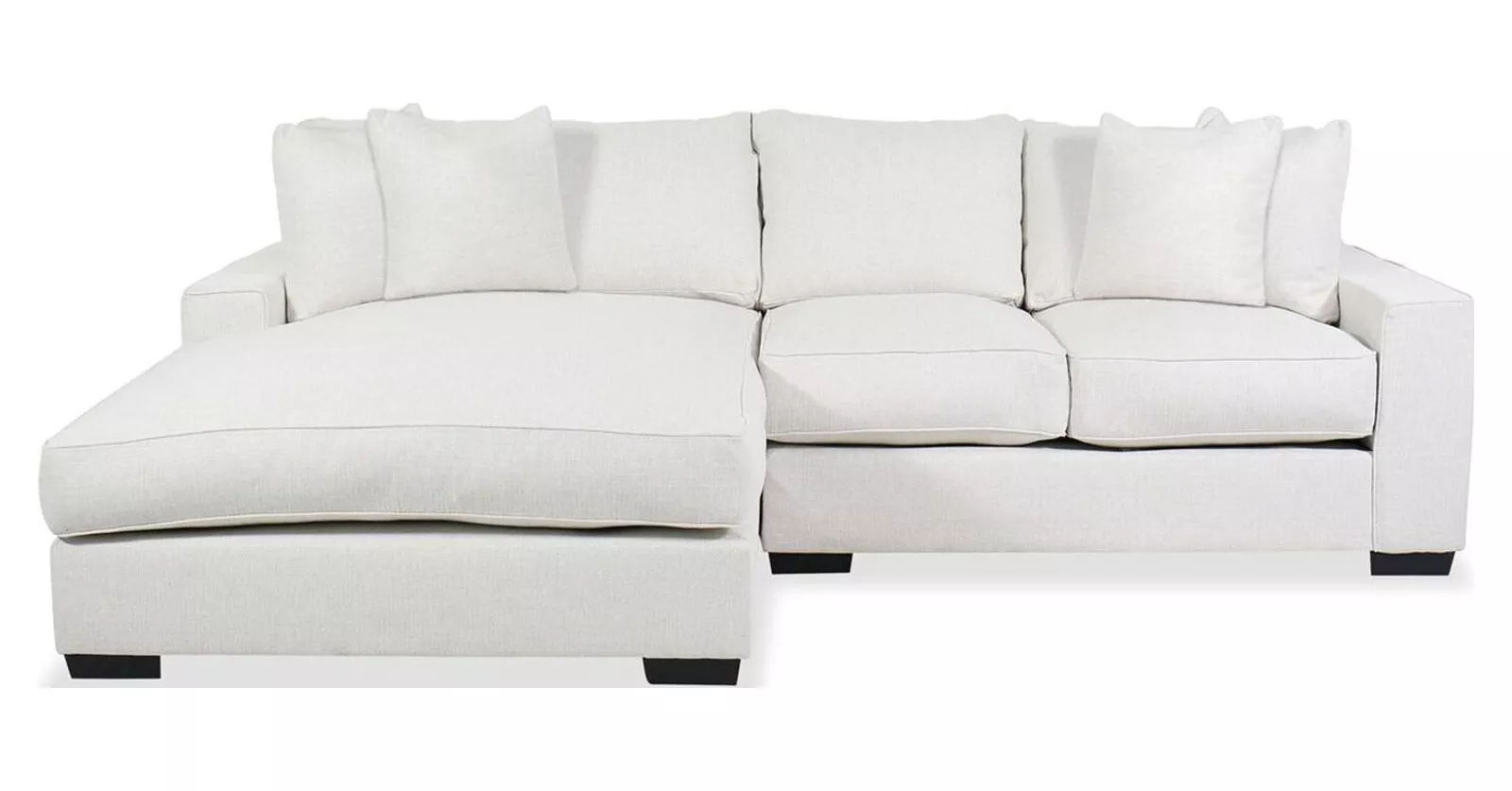 Troy Ivory Sofa Chaise