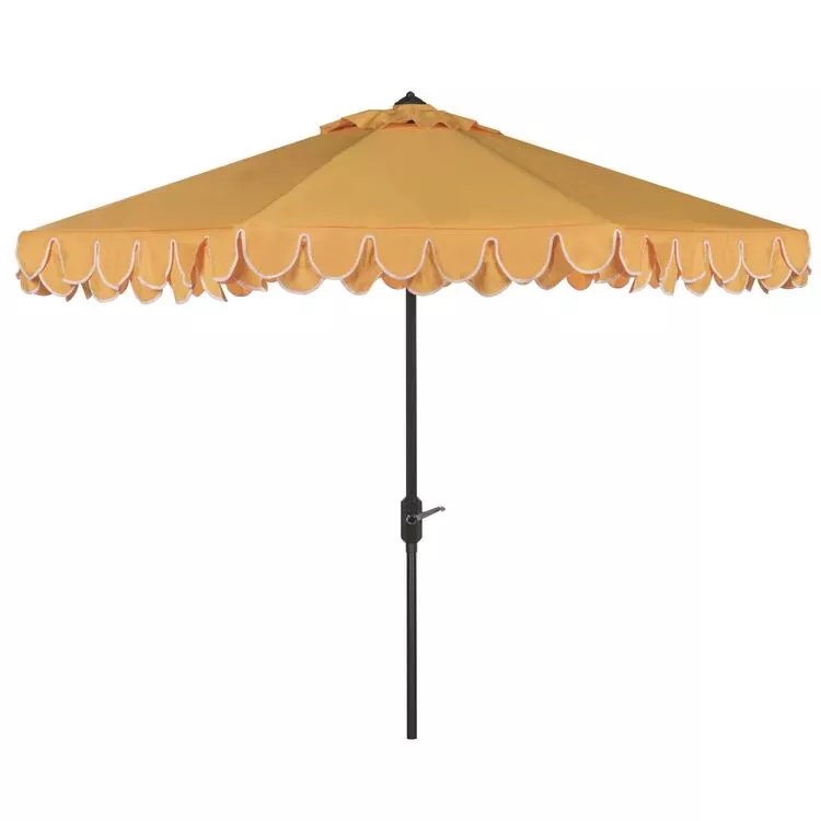 Uv Resistant Elegant Valance 9Ft Auto Tilt Umbrella