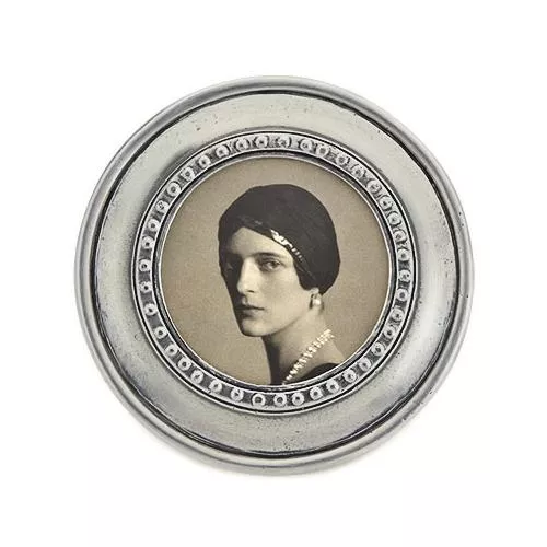 Veneto Small Round Frame by Match Pewter