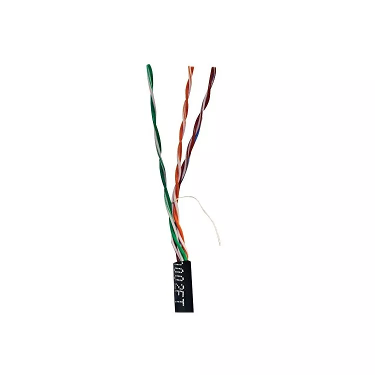 VERICOM MBW5U-01440 CAT-5E UTP Solid Riser CMR Cable, 1,000ft (Black)