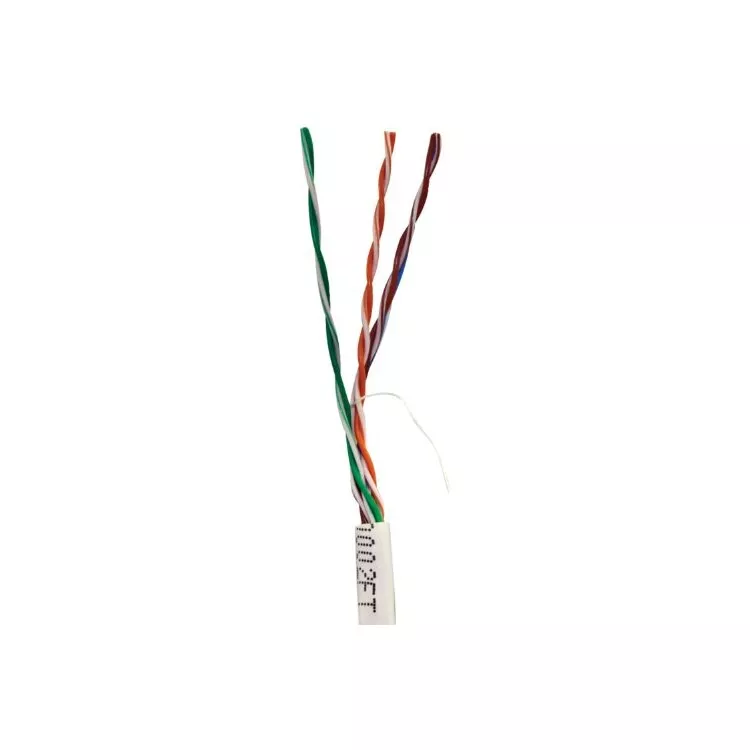 VERICOM MBW5U-01441 CAT-5E UTP Solid Riser CMR Cable, 1,000ft (White)