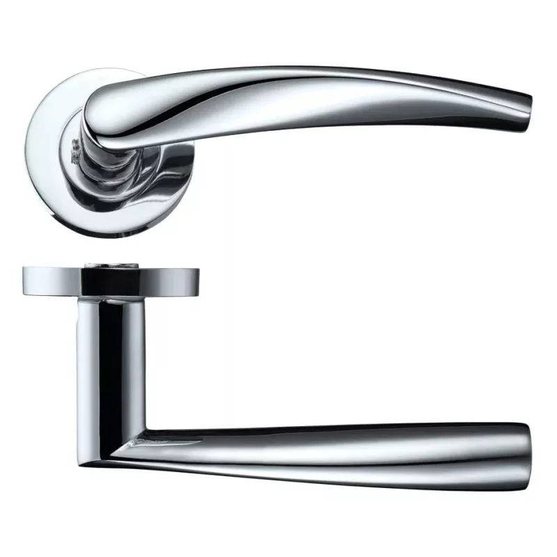 Vesta Lever on Round Rose