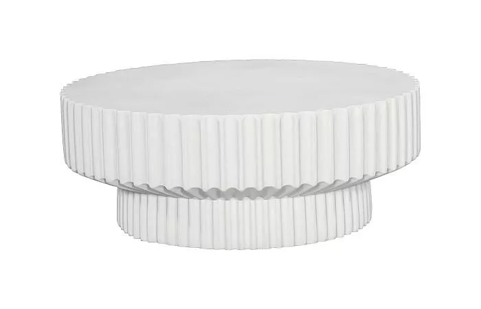 Vetra White Stone Coffee Table