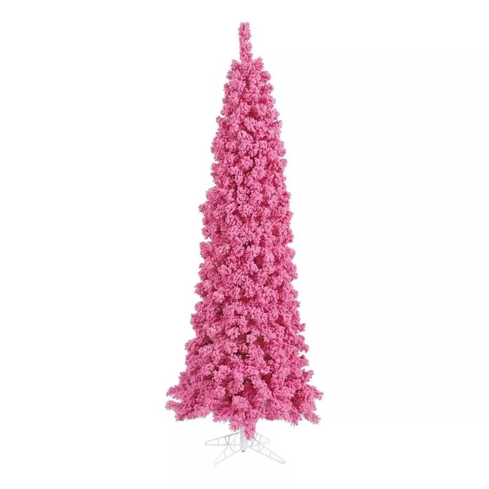 Vickerman Flocked Pink Pencil Fir 699T -