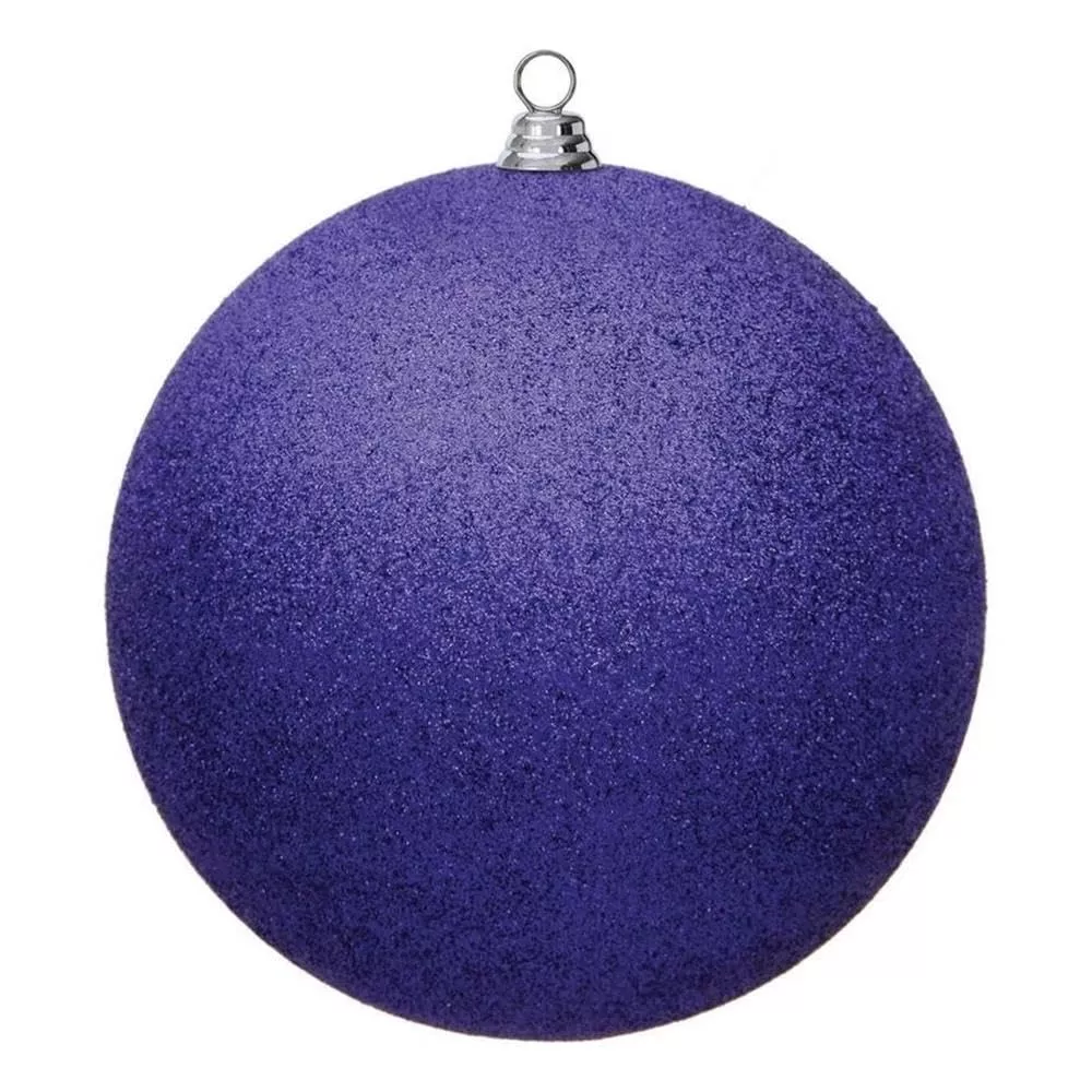 Vickerman Purple Glitter Ball Drilled -