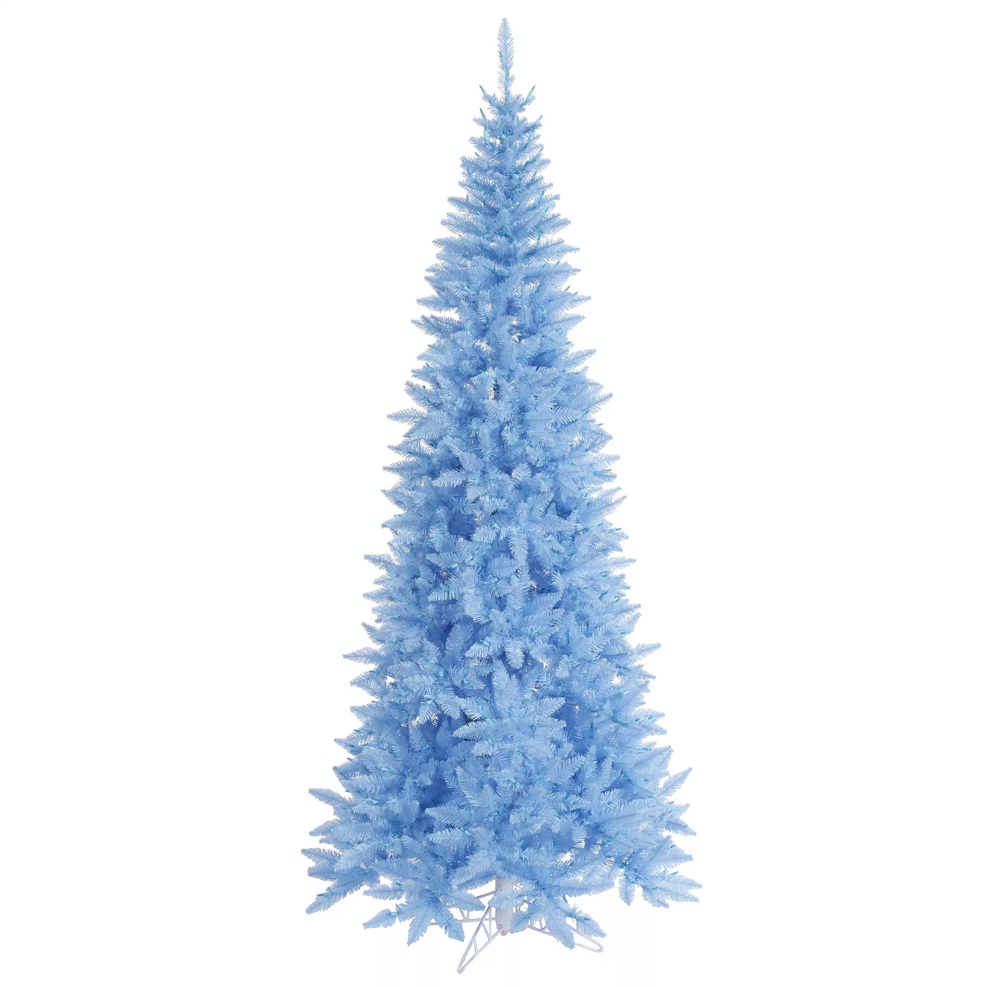 Vickerman Sky Blue Slim Fir Tree 400T -