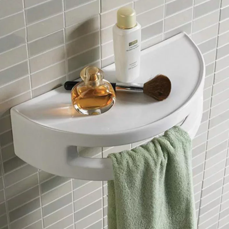Vitreous China Rounded Wall-Mount Accessory Shelf