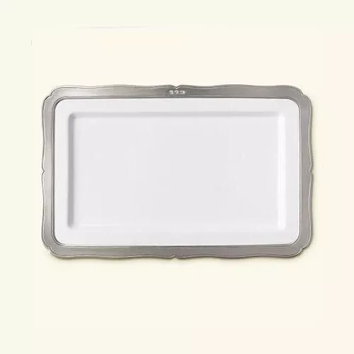 Viviana Rectangular Platter, Medium by Match Pewter