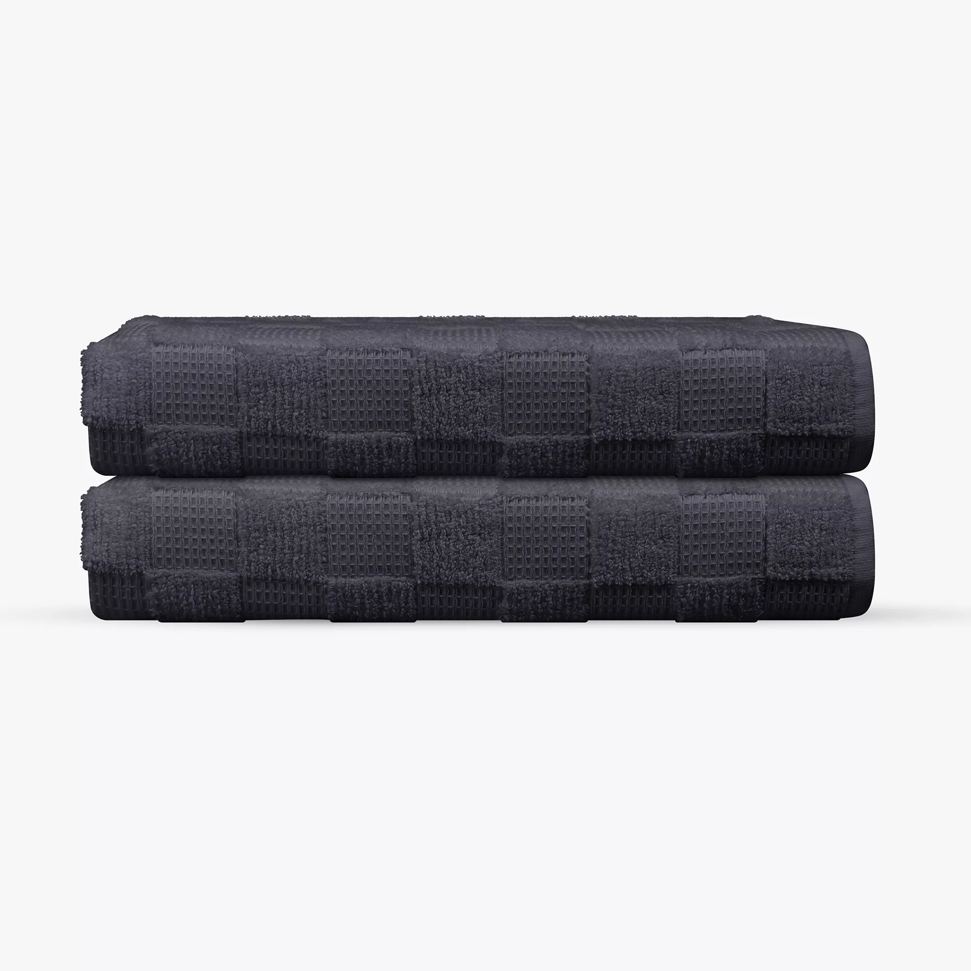 Waffle Terry 2 pcs Turkish Bath Sheet Towels Set