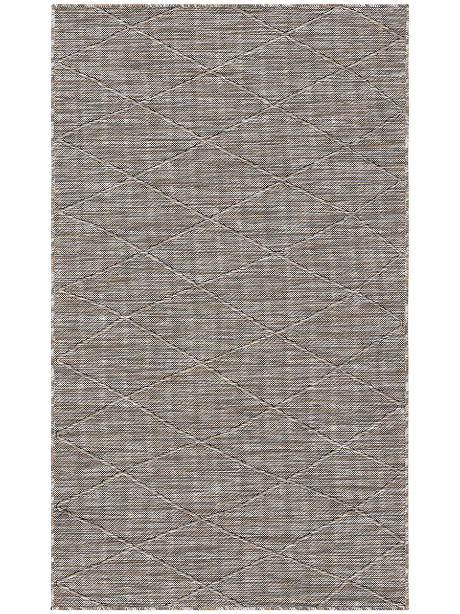 Washable Solutions WSL01 Gray/Mocha 3' x 5' Rug