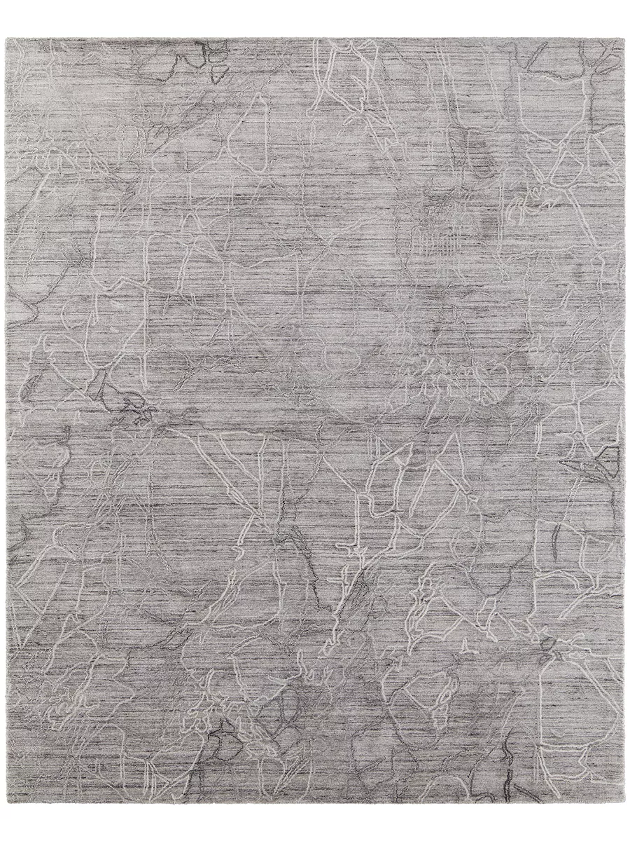 Whitton 8890F Gray/Tan/Ivory 5' x 8' Rug