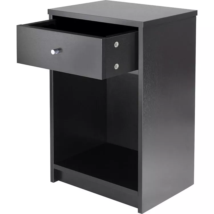 Winsome Squamish Accent Table, Nightstand, Black