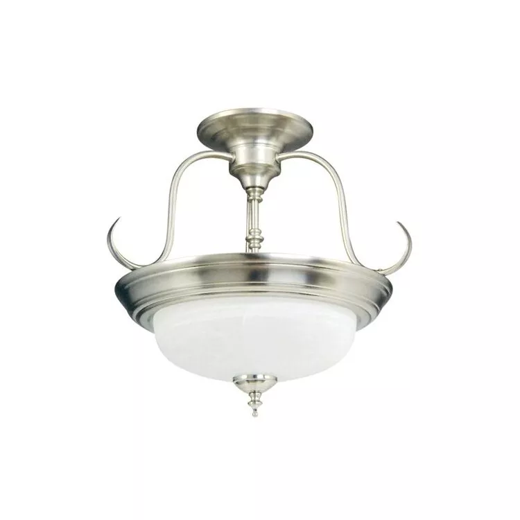 Yosemite Home Decor Modern Two Light Semi-Flush Ceiling Light Fixture