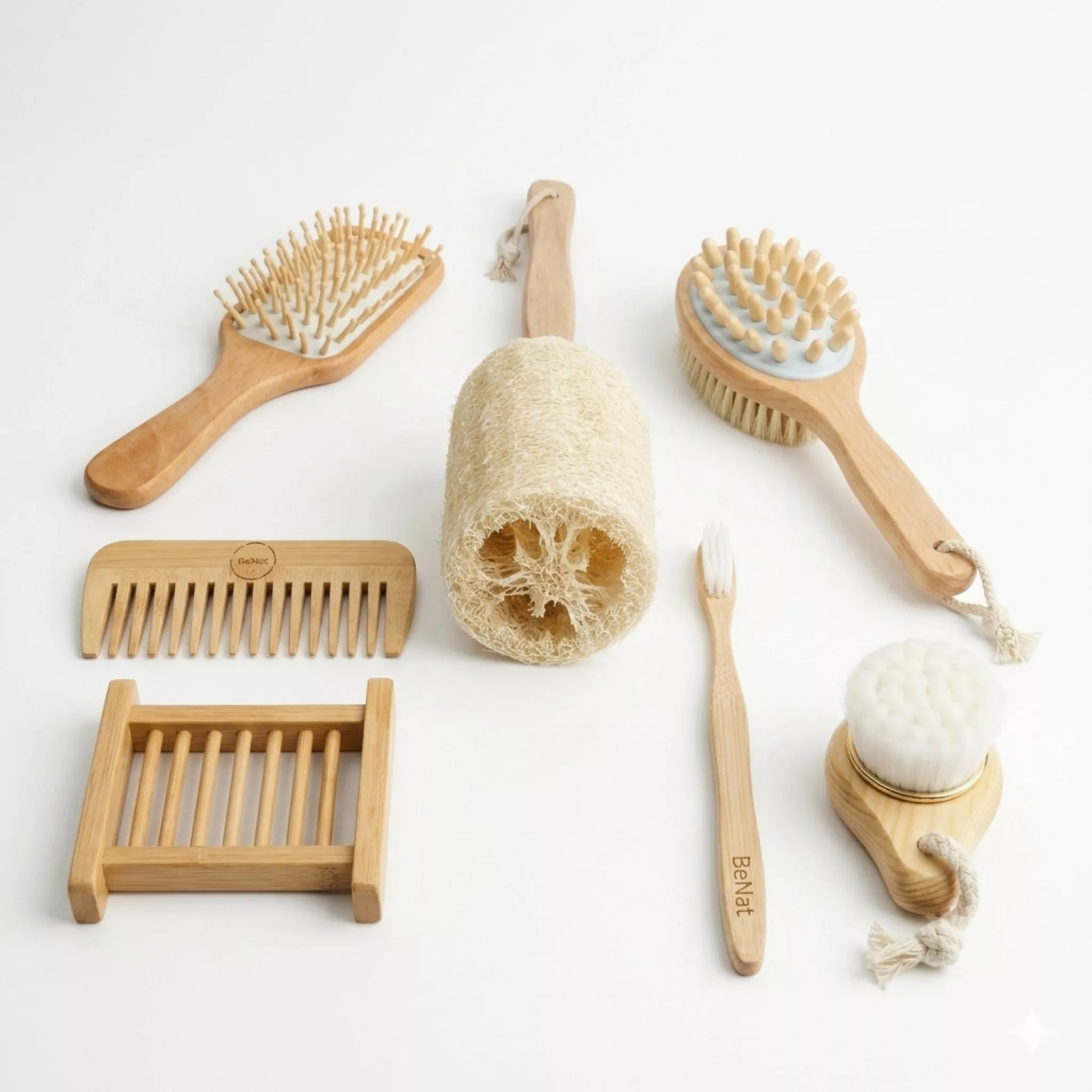 Zero-Waste Bathroom Accessories Bundle 7-pcs Set