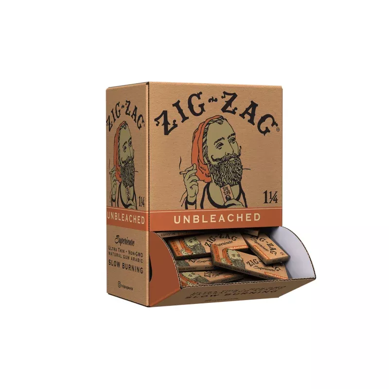 Zig-Zag Promo Display (48 Pack) - 1 1/4 Unbleached Papers (1 Count)
